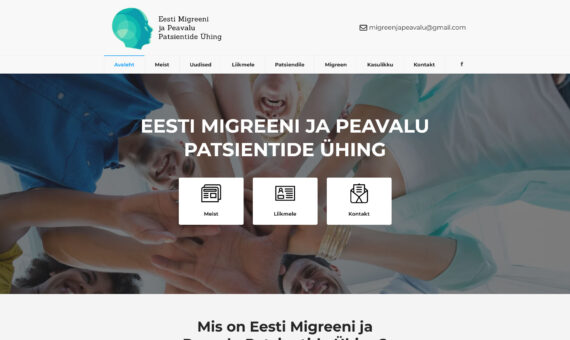 Eesti Migreeni ja Peavalu Patsientide Ühingu veebileht